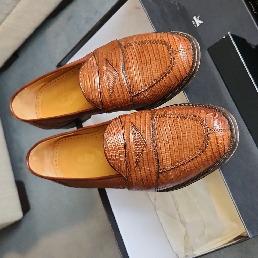 Lizard Penny Loafer